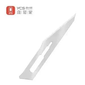 100Pcs YCS 11 조각 칼 블레이드 스테인레스 스틸 휴대 전화 수리 금속 나무 공예 핸드 툴 세트