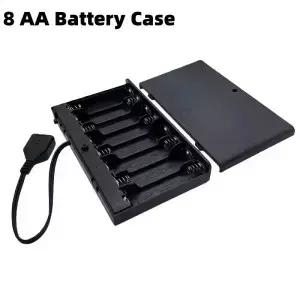 휴대용 USB 배터리 케이스 미니 전원 공급 박스 8 AA 홀더 온오프 스위치 커버 12V LED 스트립 라이트용