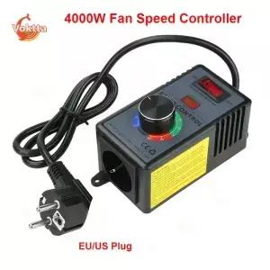AC 220V 110V 4000W 팬 속도 조절기 10A 과부하 보호 앵글 그라인더 핸드 전동 드릴 조절