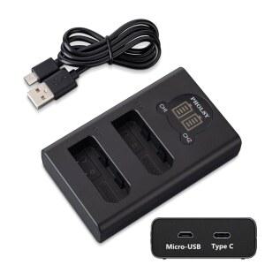 PHOLSY EN-EL14 USB CHARGER FOR NIKON CAMERAS (P7800 P7700 P7100 P7000 D5600 D5500 D5300 D5100 D3500 D3400 D3300)