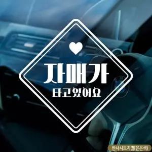 차량스티커 차스티커 유리 가족 시트지 차량 반사 반사시트지