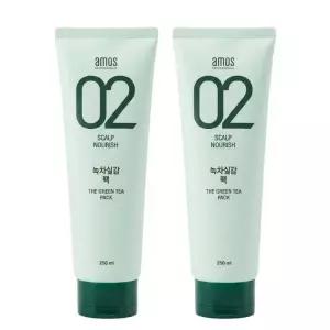 아모스프로페셔널 녹차실감 두피 모발 팩 250ml 2개