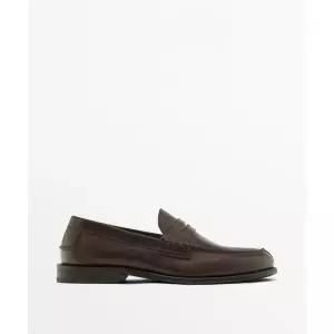 MASSIMO DUTTI 레더 페니 스트랩 로퍼 463774