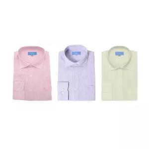 카운테스마라 면혼방 슬럽 스트라이프 일반핏 긴소매 셔츠 CDCU2P73031273184