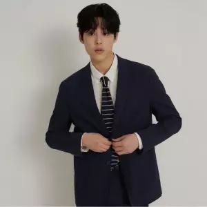 빈폴 시어서커 솔리드 셋업 재킷 네이비 BC6311C53R