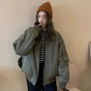 레터링점퍼 여성 양털잠바 항공점퍼 겨울 리버시블 뽀글이 아우터