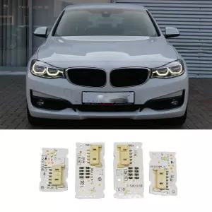BMW 3 F34 GT LCI 적응 형 LED 헤드 라이트 엔젤 아이 러닝 라이트 용 백색 광원 DRL 보드 7493237 7493238