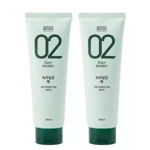 아모스프로페셔널 녹차실감 두피 모발 팩 250ml 2개 (50588473)