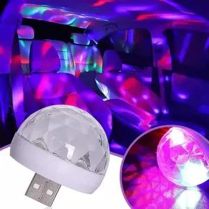 휴대용 Led 자동차 분위기 조명 USB 미니 디스코 볼 파티 조명 DJ 무대 스트로브 조명 크리스마스 파티 가