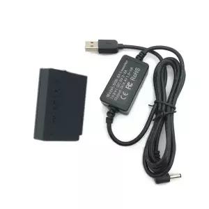 LP-E10 더미 배터리  ACK-E10 LP E10 DR-E10 용 Canon 1500D 2000D 3000D 4000D 카메라 전원 은행 USB 어댑