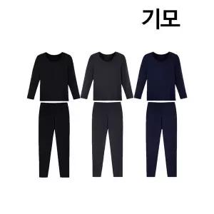 [제임스딘]부드러운 피치기모 9부 남성동내의 상하의세트 JHMIA801 95 110_P409850485