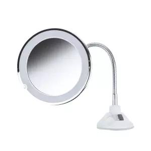 LED 확대 거울 10배 플렉시블 부착형 탁상 원형 화장 탁상거울 스탠드거울 스텐드거울 돋보기거울
