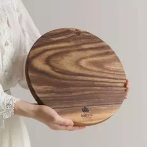 캠핑 고기 플레이팅 통원목 도마 대 30cm 원목도마 나무도마