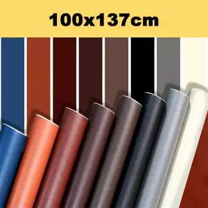 인조가죽시트지 가죽 수선패치  100x137cm 자기 접착 수리 테이프 DIY 블랙 ffor 소파 패치 끈적