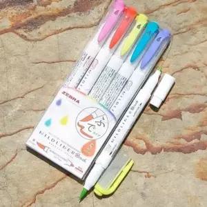 마일드라이너형광펜 제브라 붓타입 트윈 형광펜 MILDLINER 5색 Bright