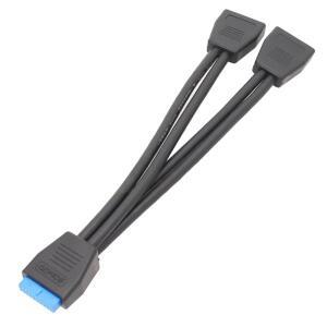 19핀 Y 분배기 케이블 듀얼 포트 USB 3.0 A 암-20 마더 보드 어댑터 F19E