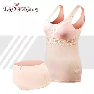 인견쿨매쉬 고급레이스 브라런닝 세트 분리형몰드
