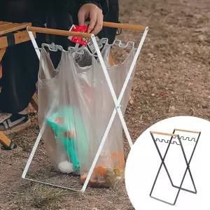 캠핑 쓰레기봉투걸이 바스켓 바구니 LUAZ-JS (화이트)지 봉지 기지 투거치대 지거치대 용걸이 용휴지통 기