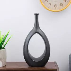 [RIZPICK]HWA 도자기 모던 미니 블랙 화병