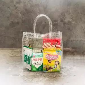 단체선물 PVC 쇼핑백 투명가방 구디백 답례품 선물포장 20x20x8