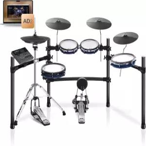 HAMPBACK ACE-360 전기 드럼 세트 8인치 패드 초크 포함 3x12인치 심벌즈 12인치 독립 하이햇 5인치 베이스