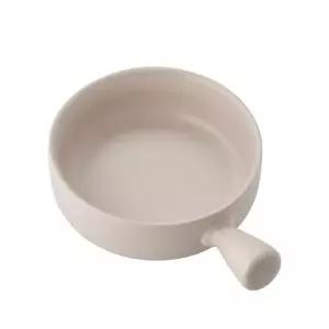 담음공방 이우 온감 핸디보울 접시 설백(흰 빵도마