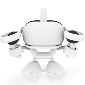 나르고스는 메타 퀘스트 2 / 오큘러스 퀘스트 3 / 3S VR 스탠드 헤드셋 디스플레이 홀더 수납 액세서리 정리 헤드셋 터치 컨트롤러를 의미합니다