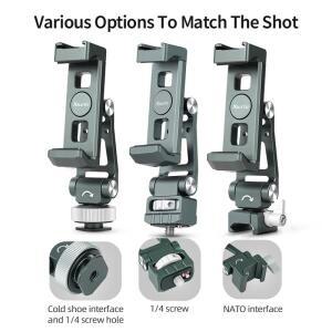 DJI RS3/RS3 Pro/RS3 미니/RS4 Pro/RS4/RS2 360용  금속 콜드슈 폰 마운트 ° 카메라 모니터 브래킷 라이브