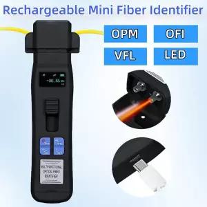 COMPTYCO AUA-C607/C605 충전식 활성 광섬유 식별기 라이브 광섬유 케이블 테스터 FTTH 도구 OFI 내장 OPM/