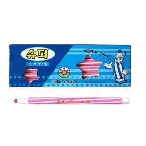 [mbCNgH66]슈퍼 낱색 색연필 채점펜 (분홍 12자루)