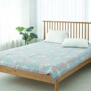 NEW 라임 플라워 이불패드 사계절패드 이불패드 침대패드