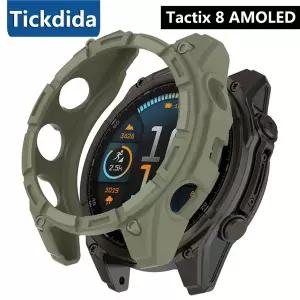 가민 택틱스 8 AMOLED 51mm 47mm용 실리콘 보호 커버 시계 액세서리용 케이스
