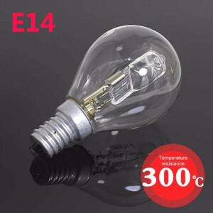 40W 오븐 램프 전구 할로겐 고온 저항 E14 P45 나사 조명