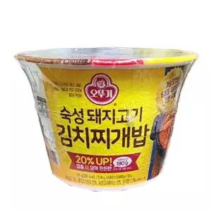 (무)오뚜기컵밥 숙성돼지고기김치찌개밥310gX5개