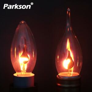 4개 LED E14 E27 에디슨 전구 촛불 효과 3W AC220V 장식 조명 앰플 침실등