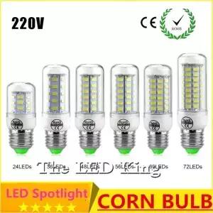 CFL 8W 12W 15W 20W 25W 30W E27 E14 220V LED 전구 높은 발광 5730 스포트라이트 옥수수 램프 샹들리에