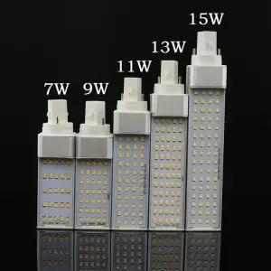 Lampada E27 G24 G23 7W 9W 11W 13W 15W 110V 220V 240V 수평 플러그 램프 SMD2835 봄빌라 LED PL 옥수수