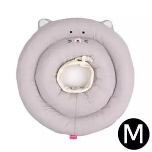 [반려] M 반려동물 베프카라 뉴 그레이 고양이 강아지넥카라 넥카라 넥쿠션