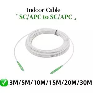 광섬유 케이블 APC SC to 광 단일모드 1코어 G657A1 실내 연장 3M/5M/10M/15M/20M