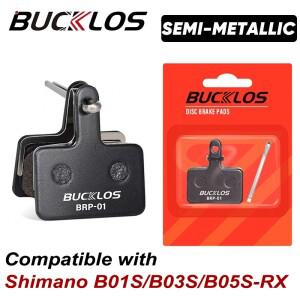 BUCKLOS 반금속 브레이크 패드, 자전거 디스크 시마노 B01S, B05S-RX 로드 바이크 유압 MTB 부품
