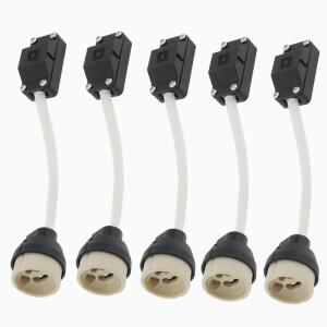5pcs GU10 램프 홀더 2A 250V 세라믹 램프베이스 커넥터 할로겐 LED 전구 통 터미널 박스 소켓 어댑터