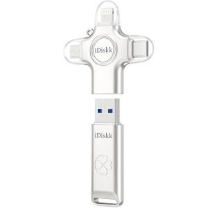 IDISKK 256GB 포토 스틱, USB 플래시 PC용 및 드라이브, 전송이 안드로이드, 맥 파일 사진 메모리 연결, 저장 용이함 백업, 멀티포트 , 스토리지 /비디오