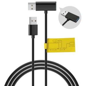 Flgocexs USB 스플리터 USB 전원 데이터 어댑터 Y-케이블 블랙 안드로이드 자동 무선 카플레이 어댑터 케이블 카플레이