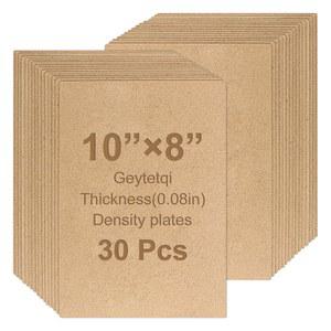 가이테치 30팩 8x10인치 MDF 보드, 우드 패널, 2mm 두께의 중밀도 섬유판, DIY 프로젝트, 페인팅, 홈 데코에 이상적입니다