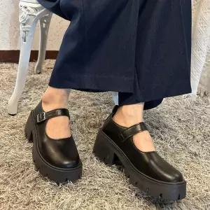 [슈즈앤] 데일리 메리제인 청키 통굽 로퍼 sn115