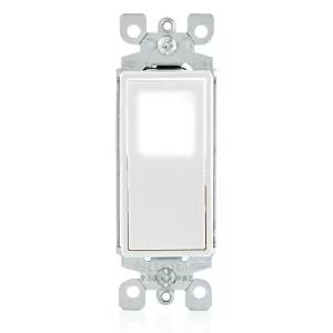 레비톤 15암페어 데코라 LED 조명 라이트 월 스위치 단극 L5611-2W 화이트