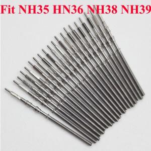 시계 줄기 스테인레스 스틸 예비 부품 NH35 크라운 자동 기계식 무브먼트
