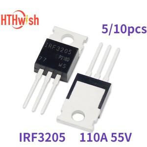 5/10개 IRF3205 트랜지스터 MOSFET TO-220 110A 55V 전계 효과