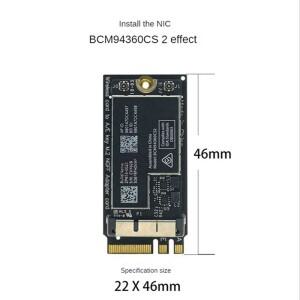A56XQ BCM94360CS2 듀얼 밴드 Wifi 카드 + NGFF M.2 키 A/E 어댑터 WIFI BT 4.0 11인치 A1465 802.11Ac