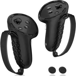 메타 퀘스트 3S 오큘러스 3 VR 액세서리용 AMZDM 컨트롤러 그립 커버 터치 스트랩 실리콘 보호대 미끄럼